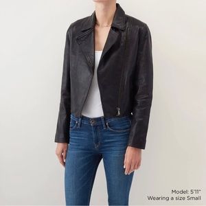 HOBO Black Leather Moto Jacket.               *100% Genuine Leather* NWT!